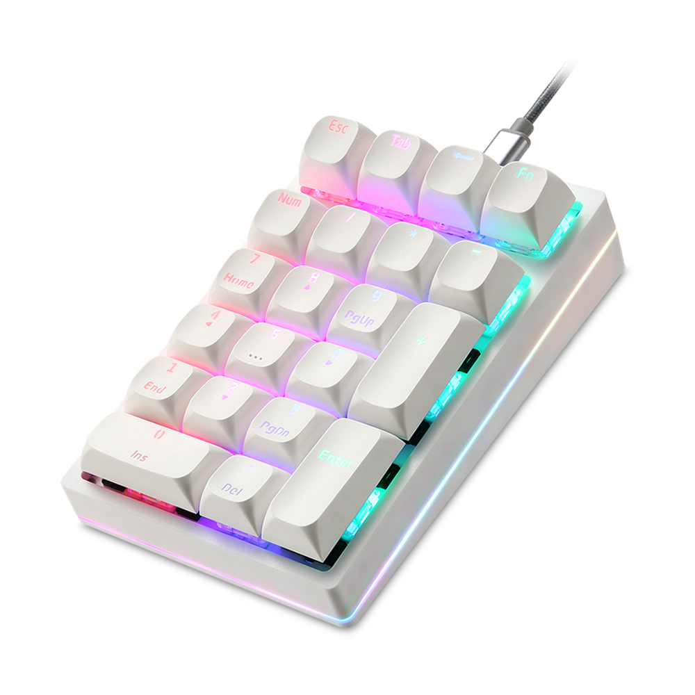 Keyboard Numpad Separate - K24Pro 21 キーテンキーメカニカルテンキーホットスワップ有線 Motospeed テンキーゲームミニキーボードプログラミングキーパッド