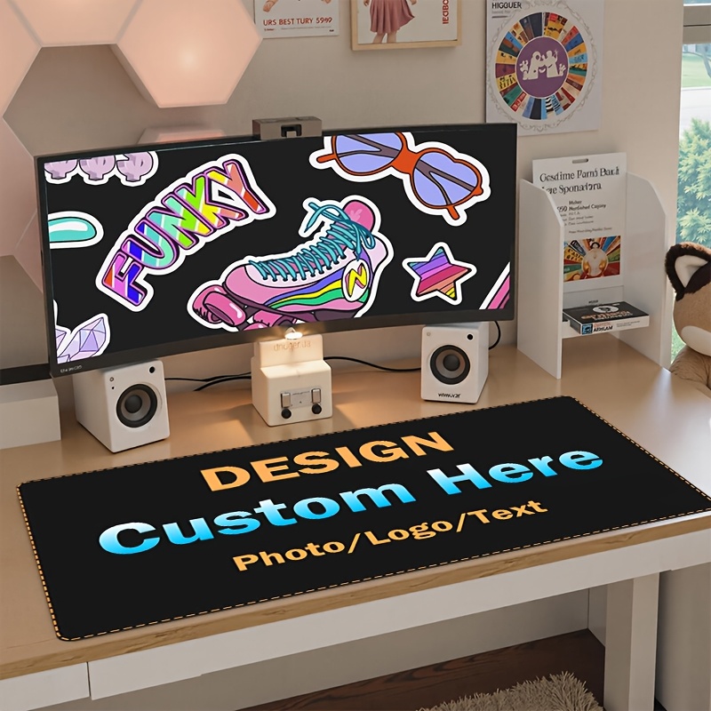 Gaming Accessories Photo - カスタム写真マウスパッド パーソナライズされた写真デスクマット 大型ゲーミングマウスパッド カスタムデザインコンピューターアクセサリー 誕生日プレゼント