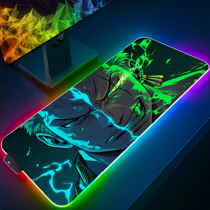 Gaming Accessories Gamer - ワンピースゾロマウスパッド RGB ゲームアクセサリー Gabinete ゲーマー PC