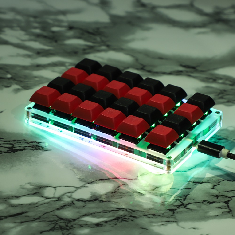 Keyboard Numpad Separate - Rgbプログラム可能なマクロ機能MX Cherry Gateronスイッチ、numpad Lol Walking、ymd21、v2、qmk、avia 21、23、24キー、新しい