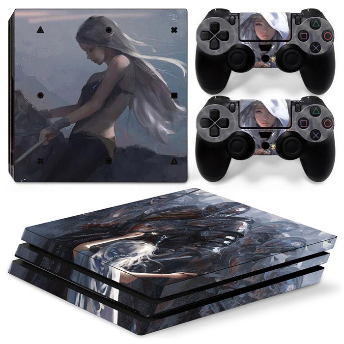 Gaming Accessories Drawing - Ps4 proコンソール用の保護ステッカー,素敵な女の子のスタイル,肌のステッカー,ゲームアクセサリー,カスタムの描画