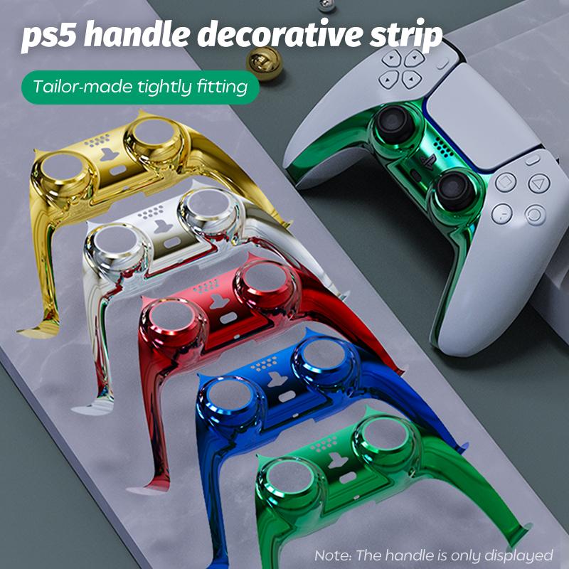 Gaming Accessories For Ps5 - PS5 コントローラー用迷彩フェイスプレートシェルカバージョイスティックハンドル装飾ストリップアクセサリー DualSense ゲームパッド用 16 色