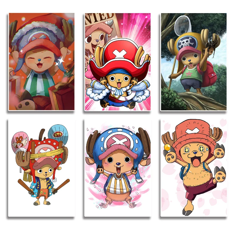 Gaming Accessories For Room - バンダイ日本アニメーションワンピーストニートニーチョッパーポスター吊り絵画壁画ゲームルームリビングルーム装飾絵画