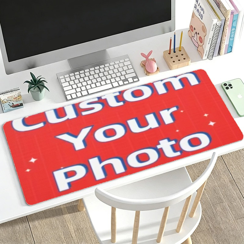 Gaming Accessories Photo - パーソナライズされた写真入りカスタムマウスパッド、大型ゲーミングデスクマット、カスタマイズされた写真マウスパッド、PC、ノートパソコン、オフィス、ホームアクセサリー、ギフト