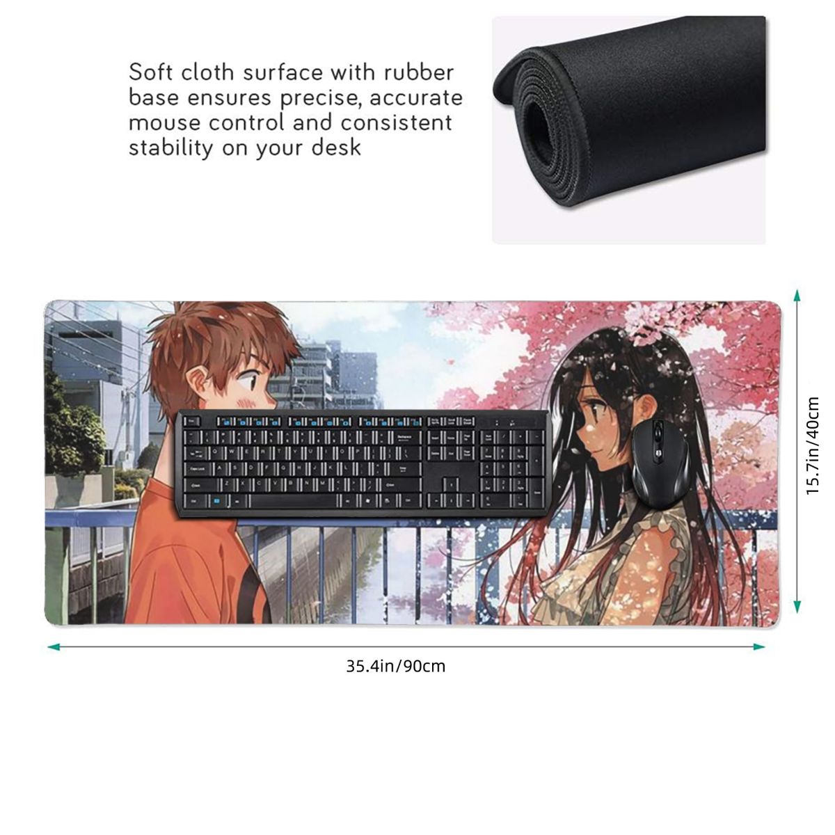 アニメレンタル・ア・ガールフレンド大型マウスパッドコンピュー - Gaming Accessories Rent のレビューと価格