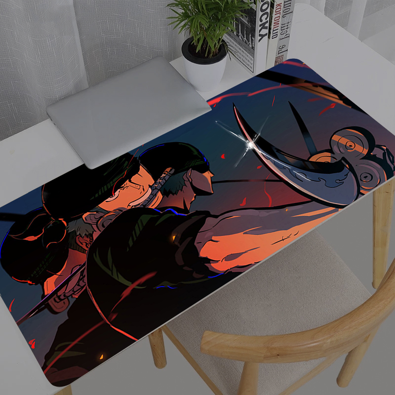 大型マウスパッドオフィスワンピースロロノア・ゾロコンピュータ - Gaming Accessories For Gaming Laptop のレビューと価格