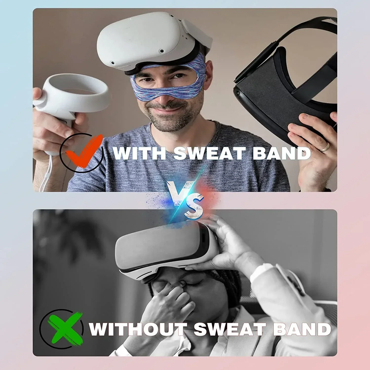 アイマスクメタオキュラスクエスト 2 汗止めバンド VR メ - Gaming Headphone Accessories のレビューと価格