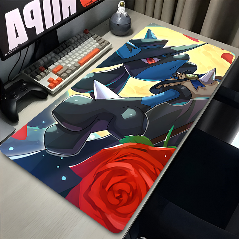 マウスパッドクールアニメ P-ポケモン ルカリオ マウスパッ - Gaming Accessories For Gaming Laptop のレビューと価格