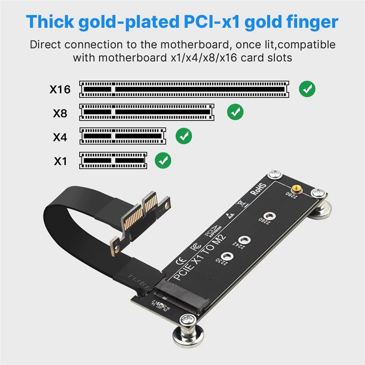 L77A PCI-E 3.0 X1 to M.2 NVMe  - Pcie Extension Cable のレビューと価格