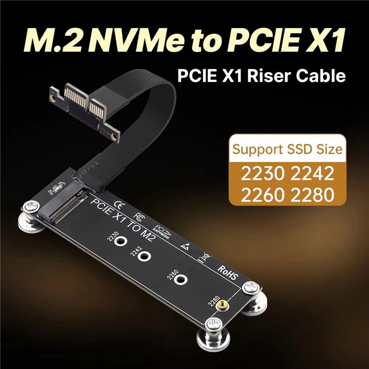 L77A PCI-E 3.0 X1 to M.2 NVMe  - Pcie Extension Cable のレビューと価格
