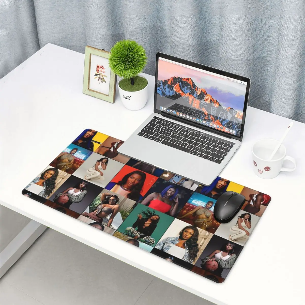 大型マウスパッド なかむらあや 写真コラージュ ゲーマー P - Gaming Accessories Photo のレビューと価格