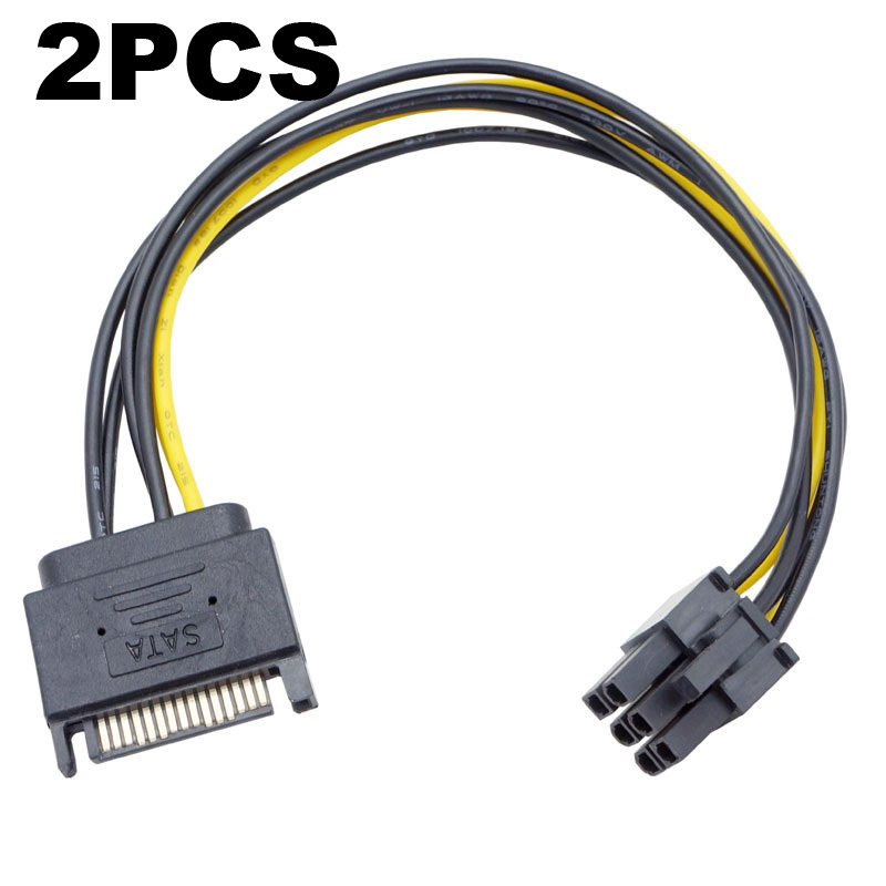コンピュータグラフィックスカード,2個,15ピンから8ピン  - Pcie Extension Cable のレビューと価格