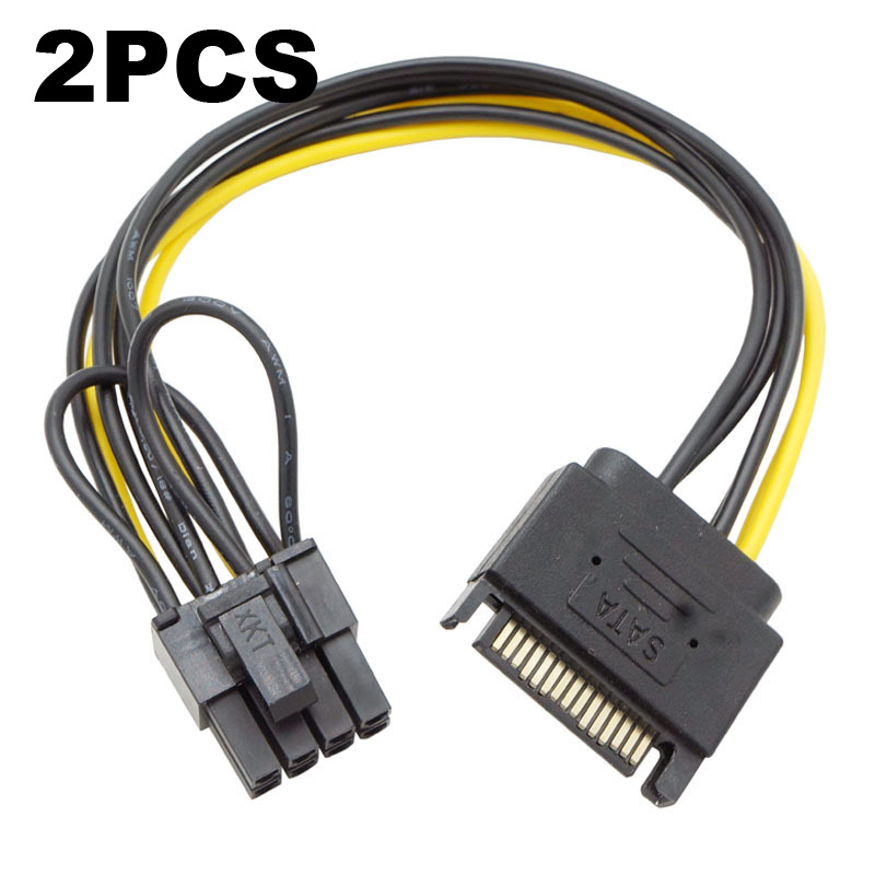 コンピュータグラフィックスカード,2個,15ピンから8ピン  - Pcie Extension Cable のレビューと価格