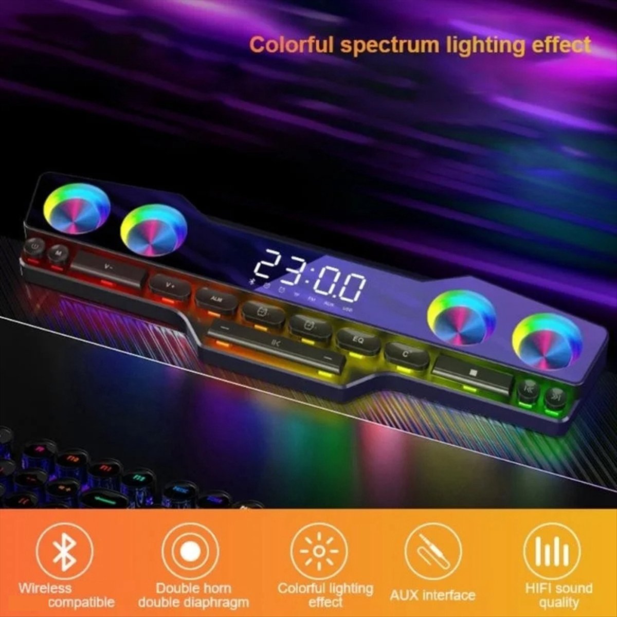 DTC5 V18 ダズルカラースピーカー ホームデスクトップ - Gaming Home Accessories のレビューと価格