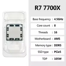 AMD Ryzen 7 7700X R7 7700X 8コア - Amd Cpu Ryzen 7 のレビューと価格