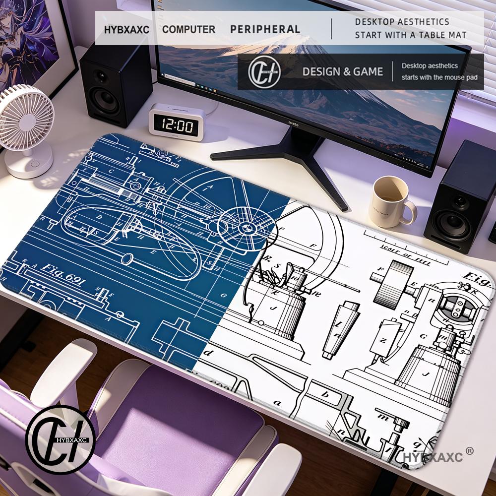 HYBXAXC マウスパッド ゲームアクセサリー 機械製図  - Gaming Accessories Drawing のレビューと価格