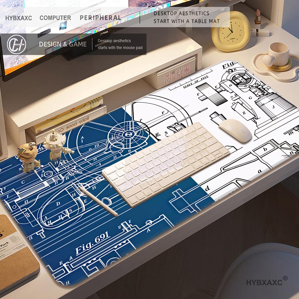 HYBXAXC マウスパッド ゲームアクセサリー 機械製図  - Gaming Accessories Drawing のレビューと価格