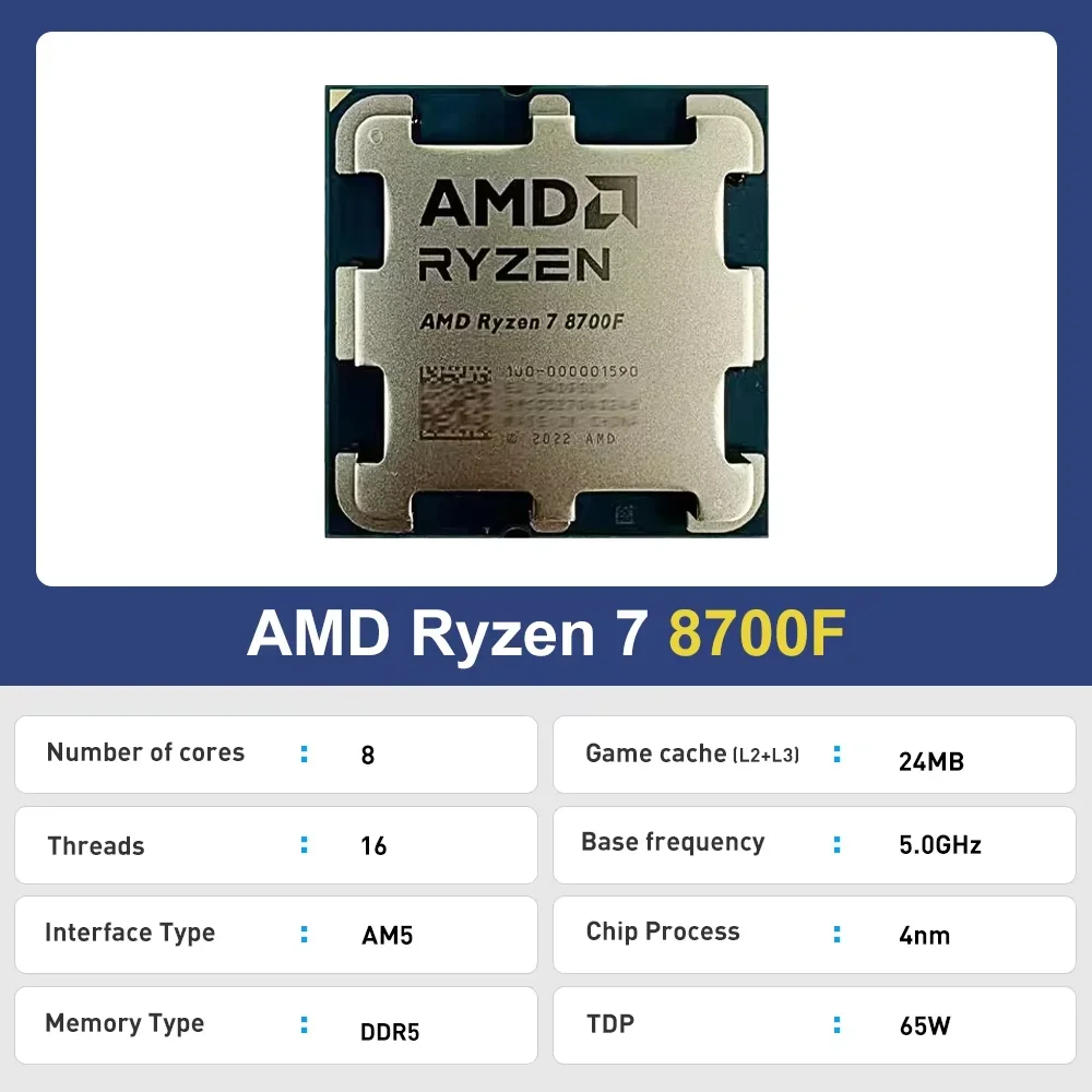 AMD Ryzen 7 8700F R7 8700F CPU - Amd Cpu Ryzen 7 のレビューと価格