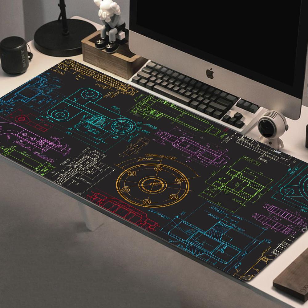 機械図面用マウスパッド ゲーミングアクセサリー 大型HDマウ - Gaming Accessories Drawing のレビューと価格