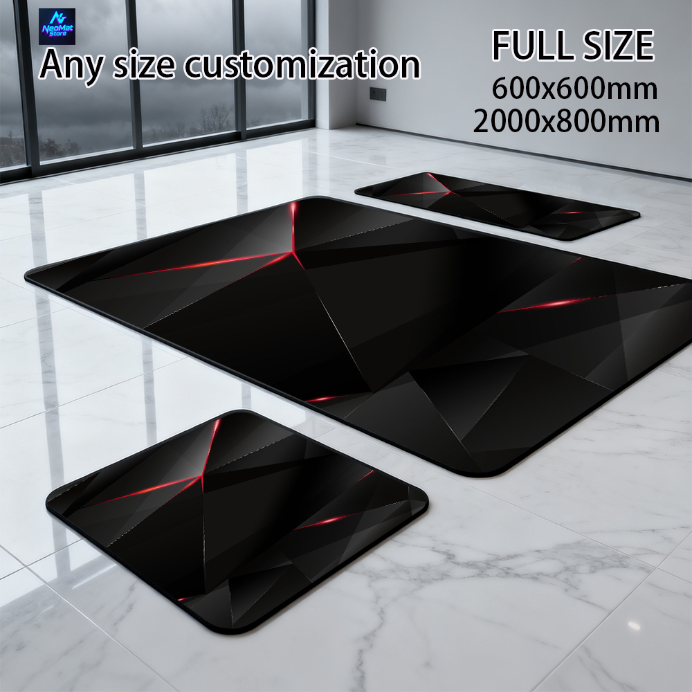 黒マウスパッド 1200x600 マウスパッド 5mm デス - Gaming Accessories Name のレビューと価格