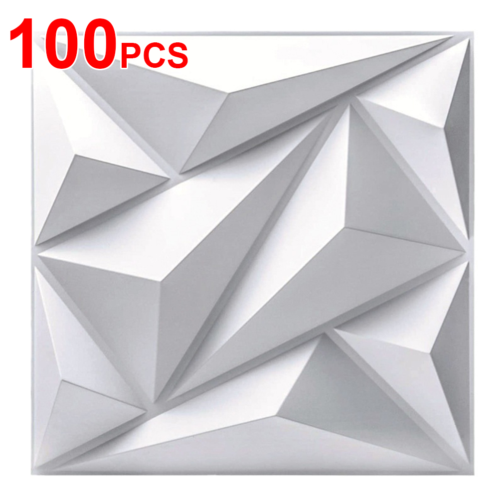 50/100枚入り 3Dウォールパネル ダイヤモンド 30x - Gaming Accessories For Room のレビューと価格