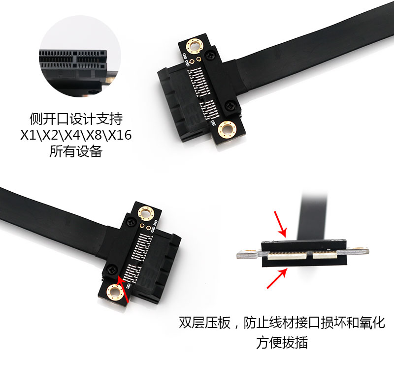 90度PCI-E PCI Express 1X - 1Xスロ - Pcie Extension Cable のレビューと価格