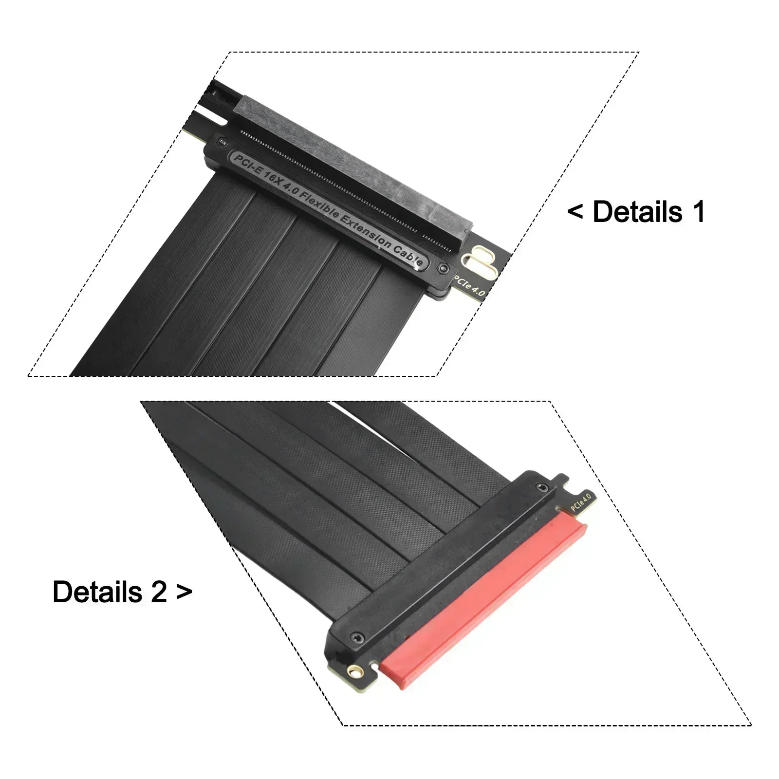 TEUCER PCI-E 4.0 X16 ライザーケーブル  - Pcie Extension Cable のレビューと価格