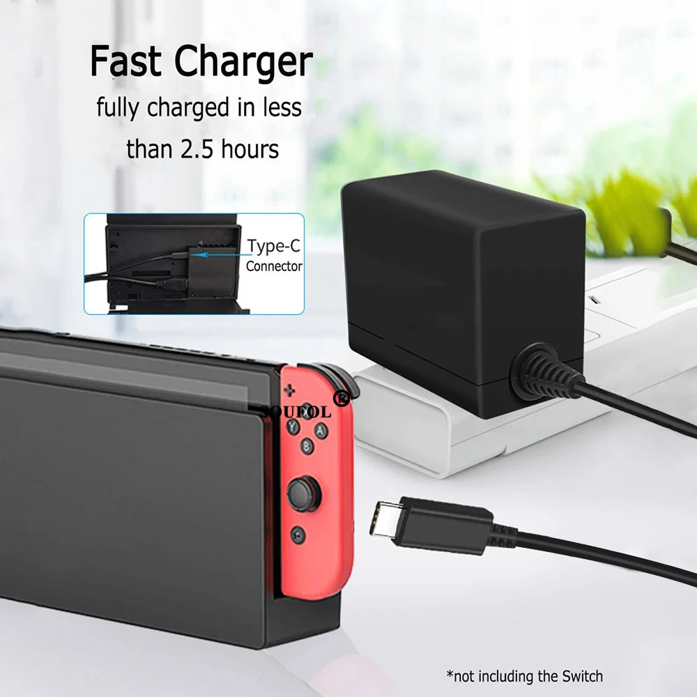NS Switch & Switch 2用AC電源アダプター - Gaming Accessories For Ps5 のレビューと価格