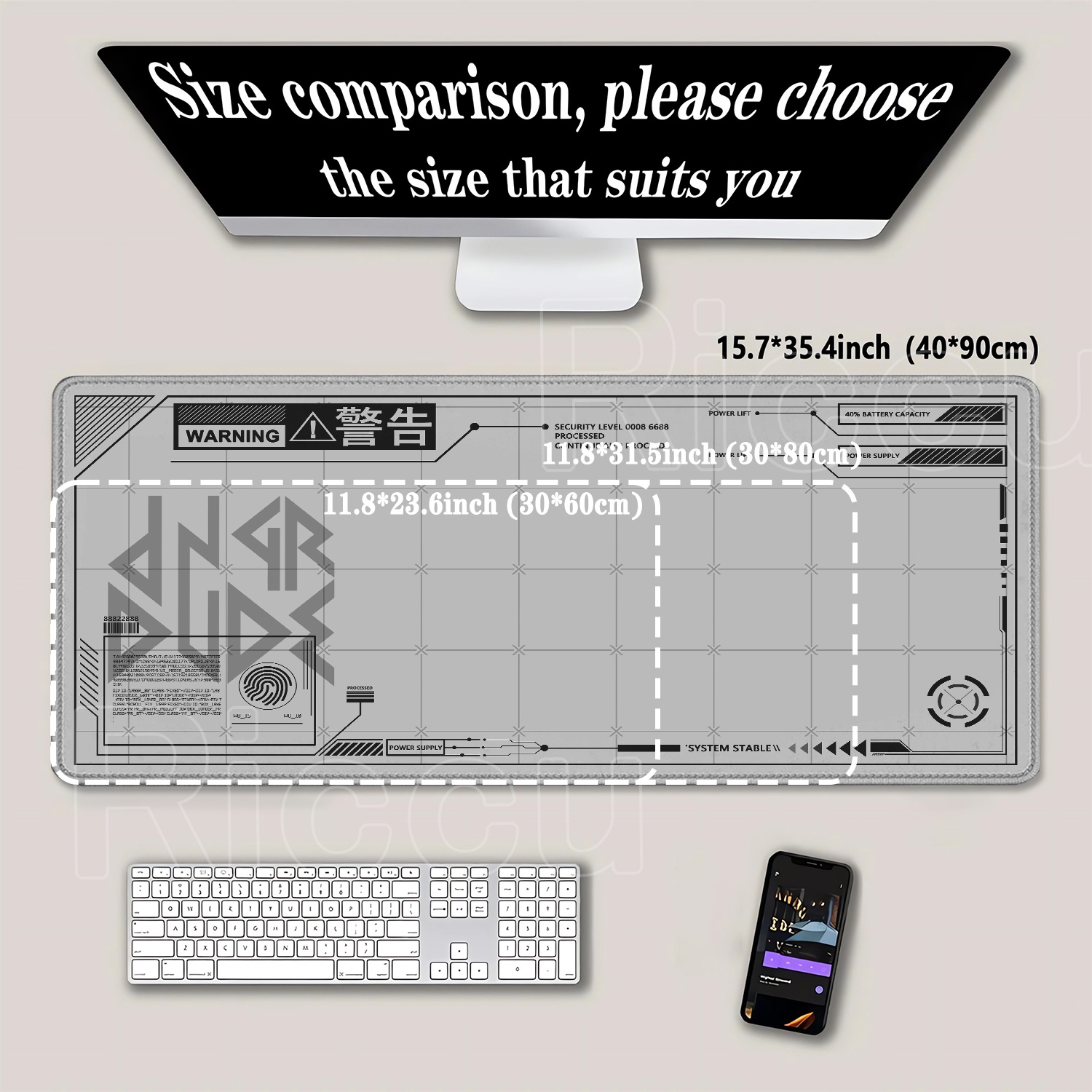 拡張マウスパッド大型 HD ゲーム機械図面マウスパッド XX - Gaming Accessories Drawing のレビューと価格