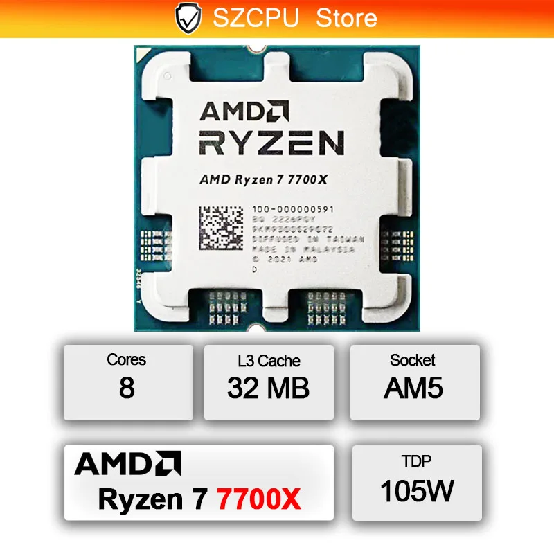 AMD Ryzen 7 7700X 5NM 高性能ゲーミング - Amd Cpu Ryzen 7 のレビューと価格