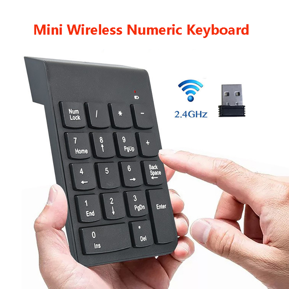 ミニワイヤレス数値キーボード 2.4GHz テンキー 18キ - Keyboard Numpad Separate のレビューと価格
