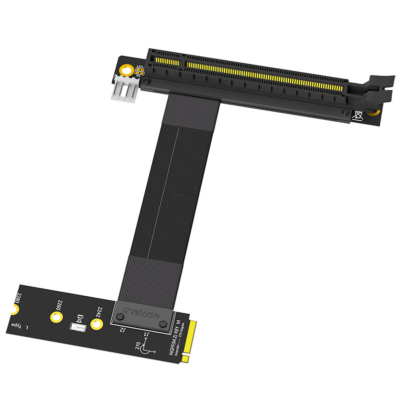 M.2 NGFF M-Key to PCI-E 16X 延長 - Pcie Extension Cable のレビューと価格
