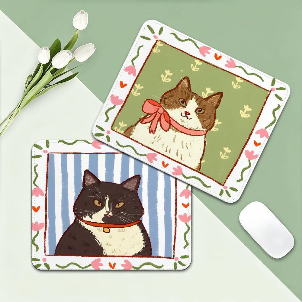 かわいい漫画猫のポートレートフォトフレームゴム製小型デスクト - Gaming Accessories Photo のレビューと価格