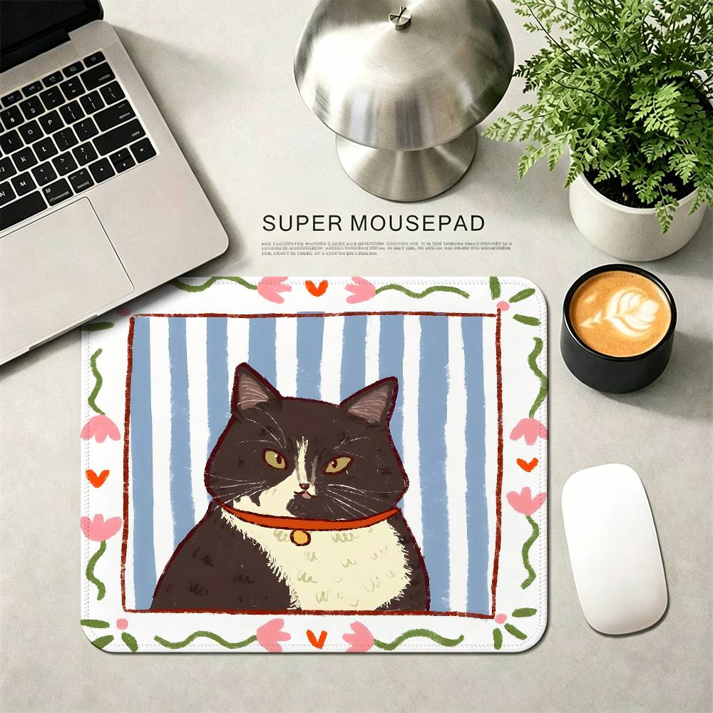 かわいい漫画猫のポートレートフォトフレームゴム製小型デスクト - Gaming Accessories Photo のレビューと価格