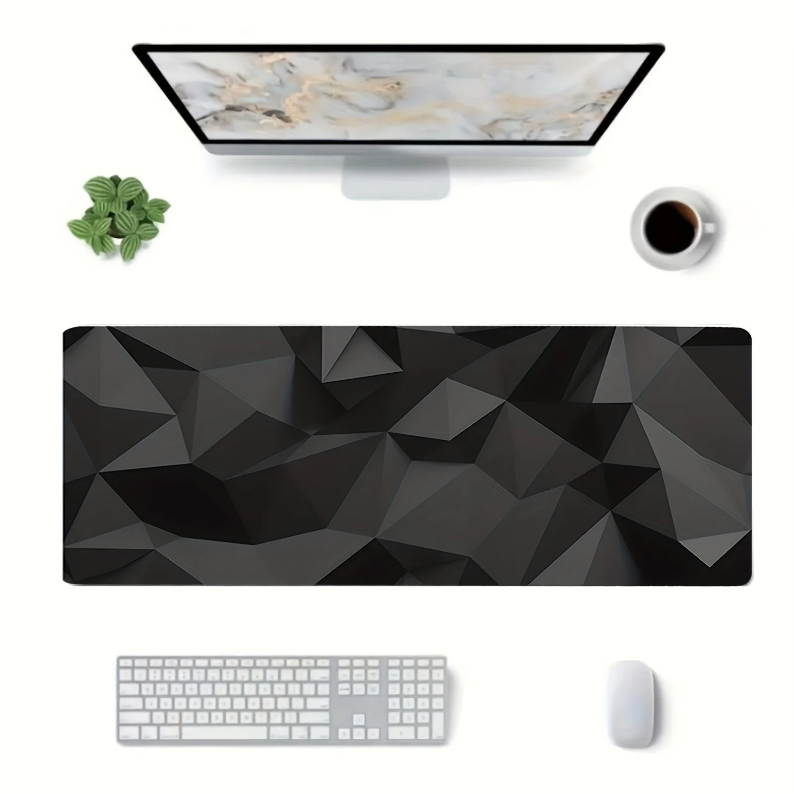 幾何学模様の大型マウスパッド 900x400x3MM デスク - Gaming Accessories Drawing のレビューと価格