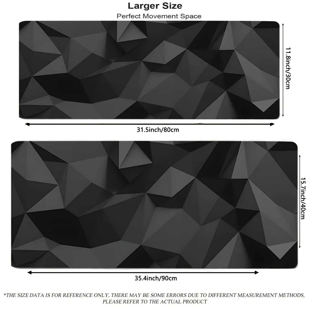 幾何学模様の大型マウスパッド 900x400x3MM デスク - Gaming Accessories Drawing のレビューと価格