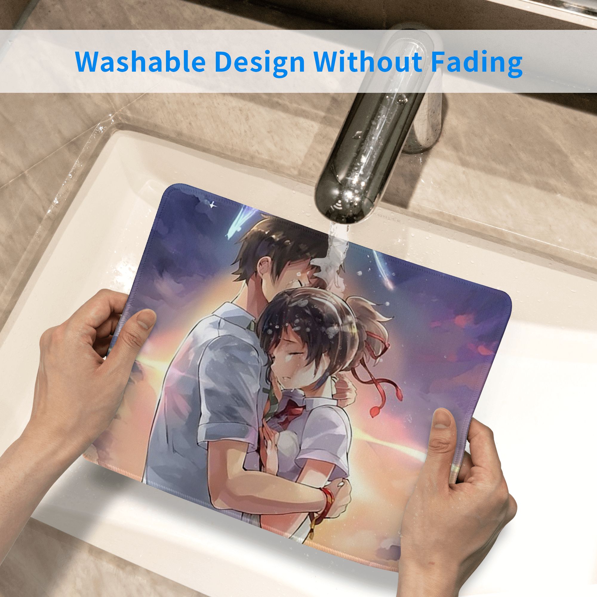 日本アニメ「君の名は」マウスパッドコンピューターキーボードマ - Gaming Accessories Name のレビューと価格