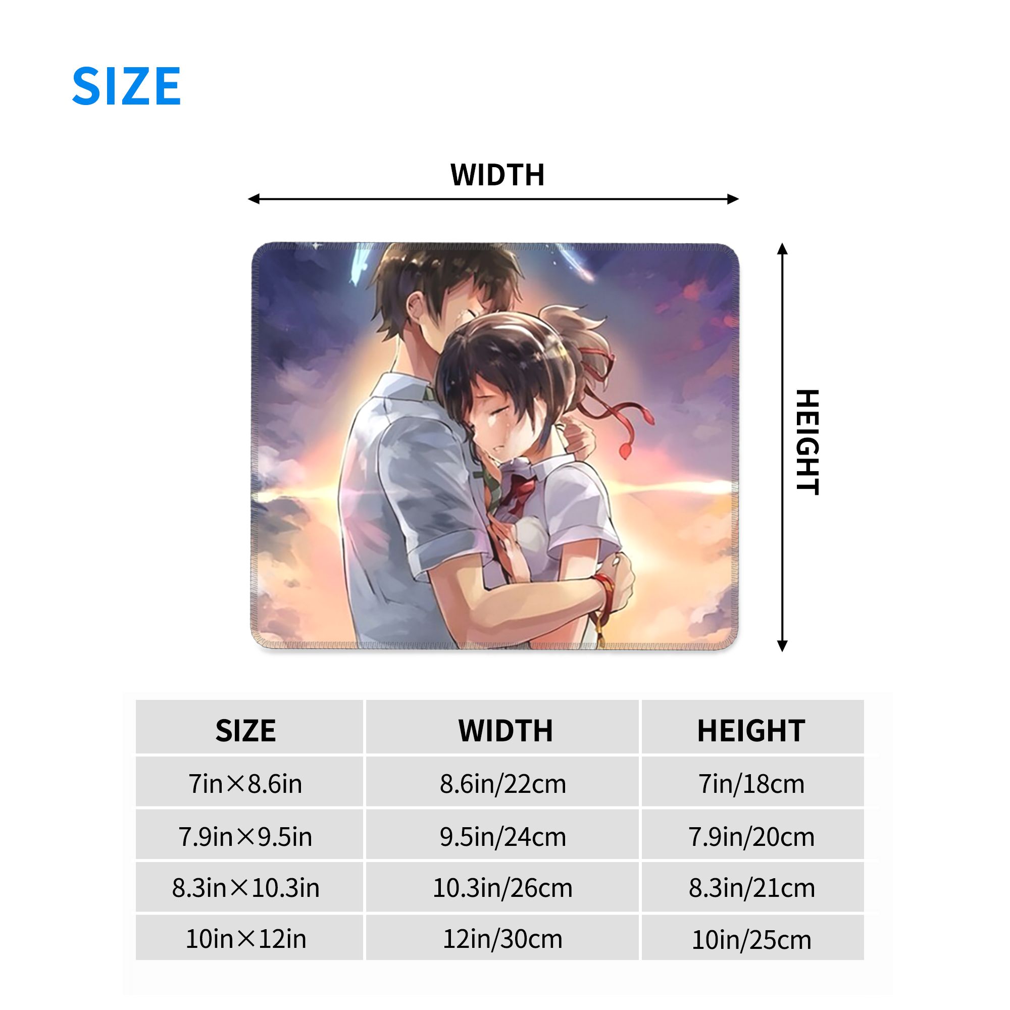 日本アニメ「君の名は」マウスパッドコンピューターキーボードマ - Gaming Accessories Name のレビューと価格