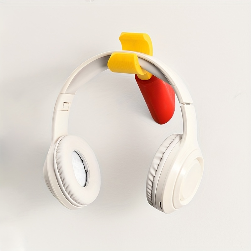 かわいいアヒルの口型クランプ式粘着ヘッドホン壁掛けフック、穴 - Gaming Headphone Accessories のレビューと価格