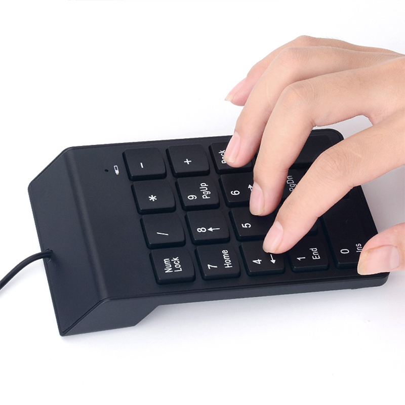 18キーUSB有線数値キーパッドキーボードミニ数字キーキャッ - Keyboard Numpad Separate のレビューと価格